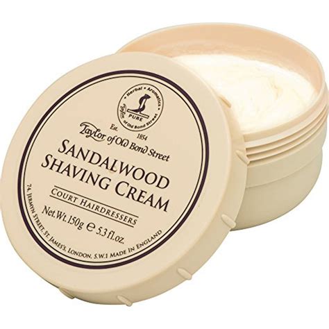 taylor of old bond street sandalwood shaving cream.